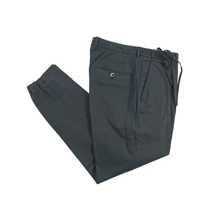 SALE｜GTA “HERRICK JOG NEW” ストレッチコットン ドローコード付きジョガーパンツ / COMFORT FIT ネイビー 46 | GUARDAROBA MILANO OFFICIAL STORE