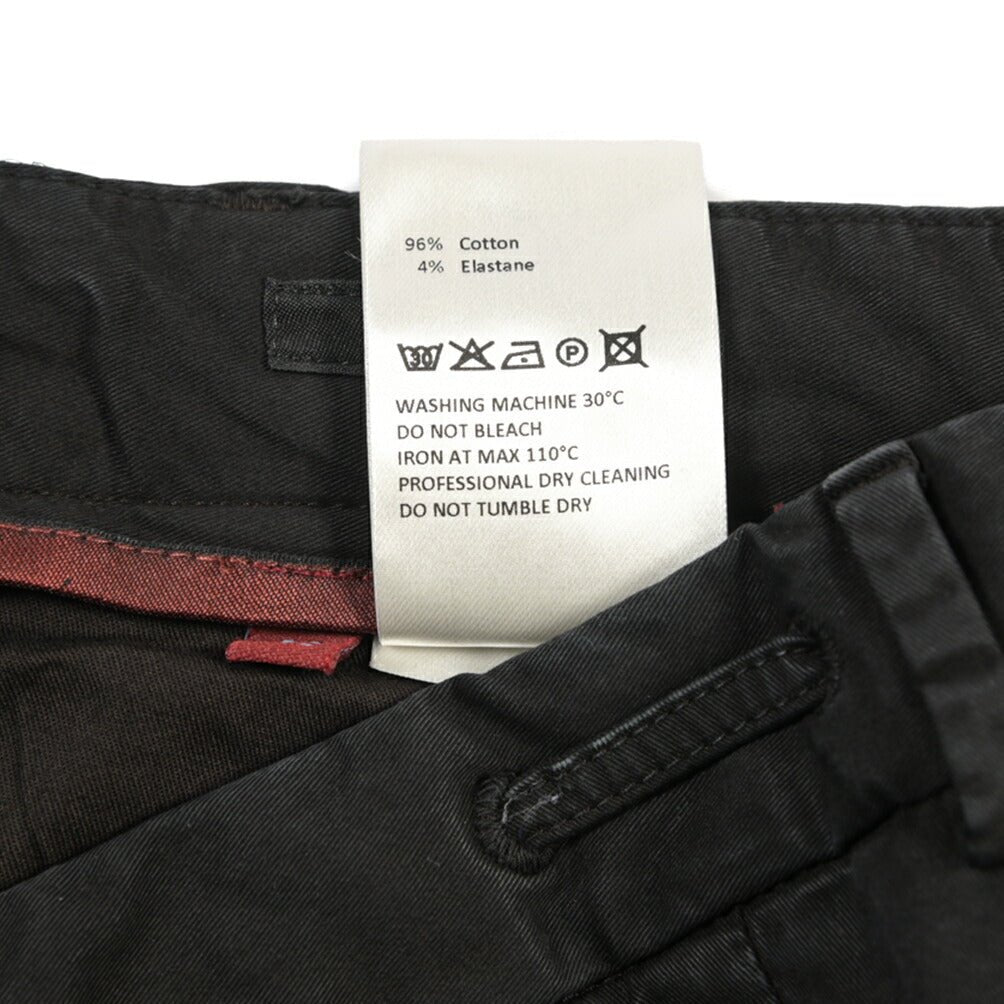 SALE｜GTA “HERRICK JOG NEW” ストレッチコットン ドローコード付きジョガーパンツ / COMFORT FIT ブラック 48 | GUARDAROBA MILANO OFFICIAL STORE