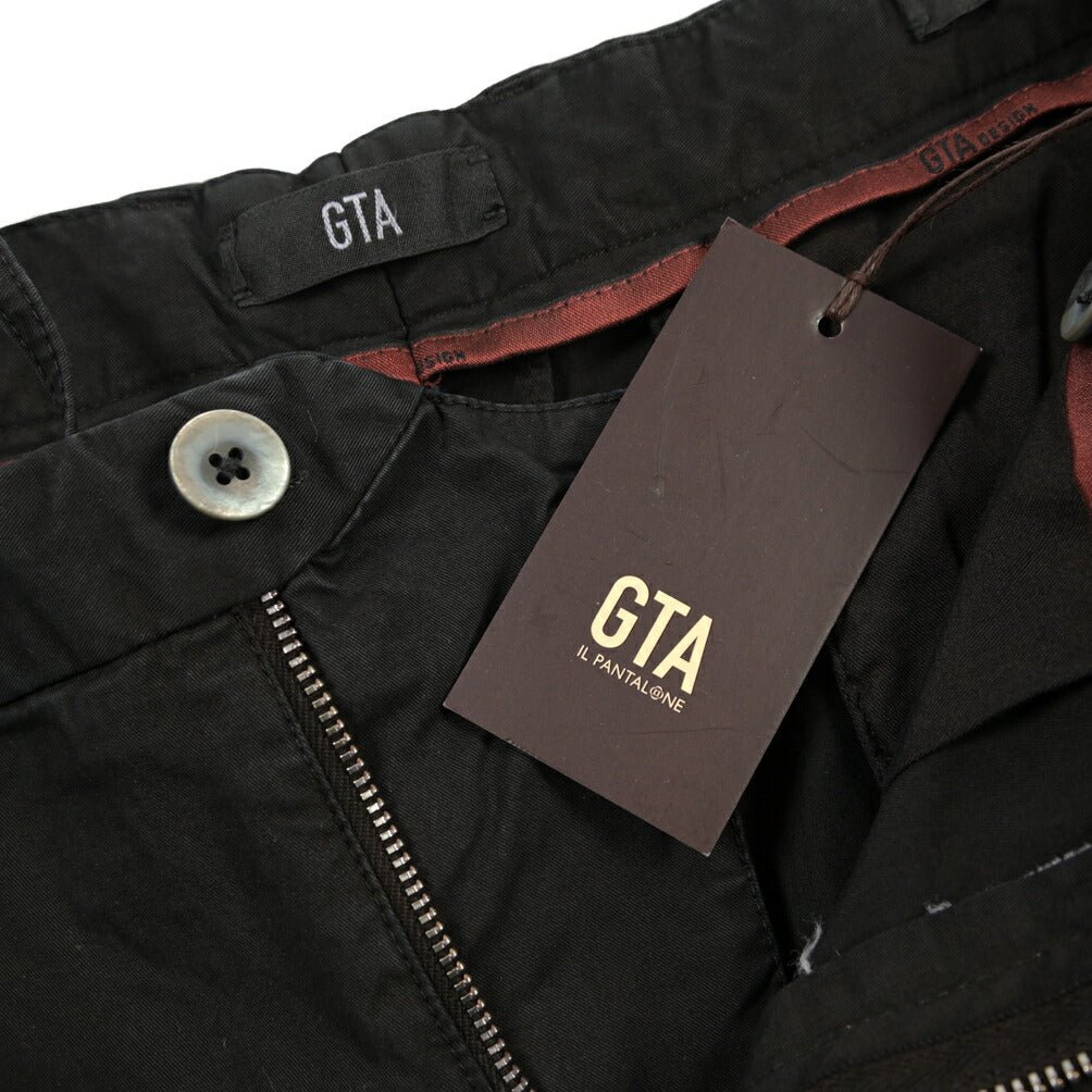 SALE｜GTA “HERRICK JOG NEW” ストレッチコットン ドローコード付きジョガーパンツ / COMFORT FIT ブラック 48 | GUARDAROBA MILANO OFFICIAL STORE