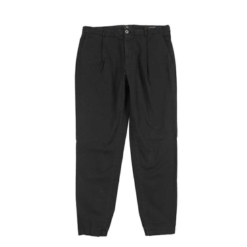 SALE｜GTA “HERRICK JOG NEW” ストレッチコットン ドローコード付きジョガーパンツ / COMFORT FIT ブラック 48 | GUARDAROBA MILANO OFFICIAL STORE