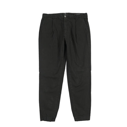 SALE｜GTA “HERRICK JOG NEW” ストレッチコットン ドローコード付きジョガーパンツ / COMFORT FIT ブラック 48 | GUARDAROBA MILANO OFFICIAL STORE