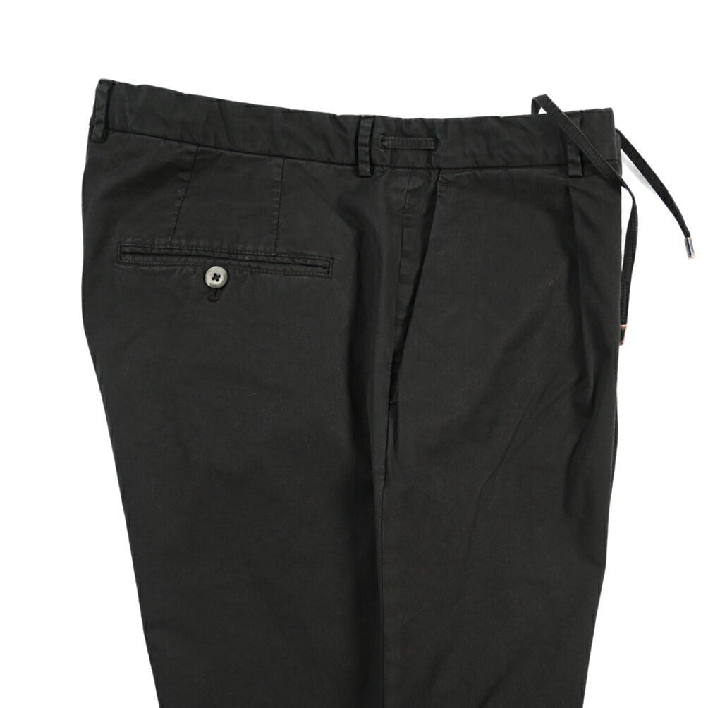 SALE｜GTA “HERRICK JOG NEW” ストレッチコットン ドローコード付きジョガーパンツ / COMFORT FIT ブラック 48 | GUARDAROBA MILANO OFFICIAL STORE