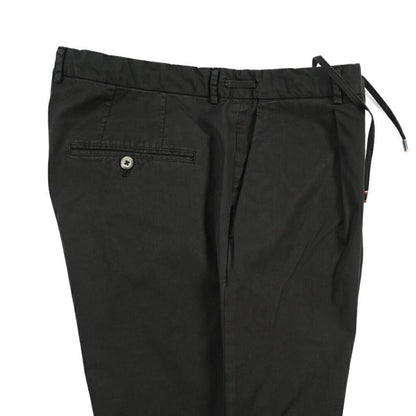 SALE｜GTA “HERRICK JOG NEW” ストレッチコットン ドローコード付きジョガーパンツ / COMFORT FIT ブラック 48 | GUARDAROBA MILANO OFFICIAL STORE