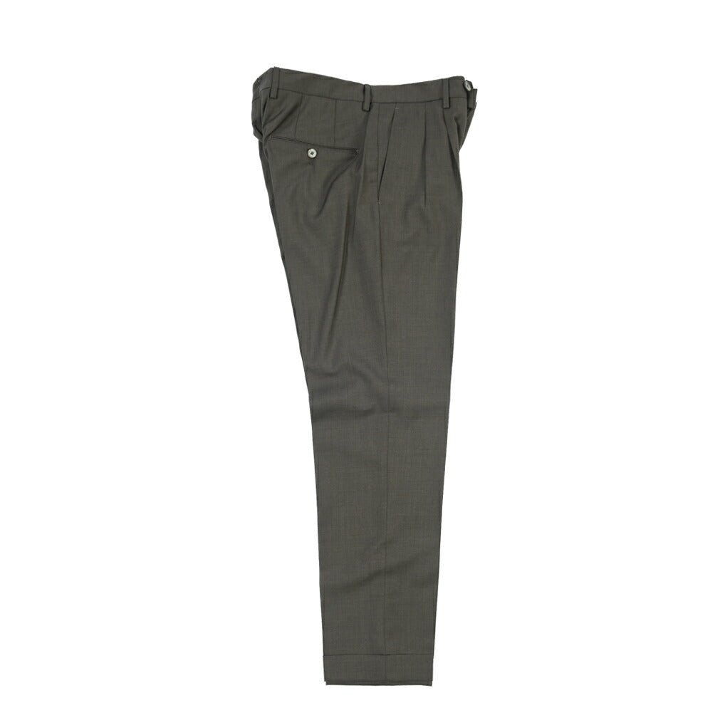 SALE｜GTA “LUCA” ウール100% ツータックスラックス / REGULAR FIT グレー 48 | GUARDAROBA MILANO OFFICIAL STORE