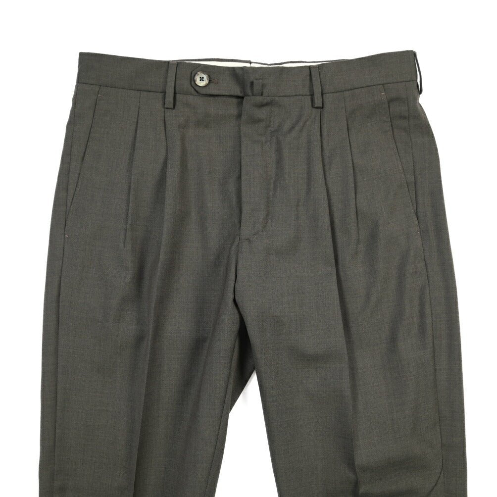 SALE｜GTA “LUCA” ウール100% ツータックスラックス / REGULAR FIT グレー 48 | GUARDAROBA MILANO OFFICIAL STORE