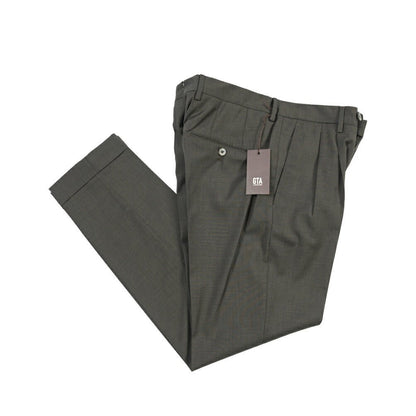 SALE｜GTA “LUCA” ウール100% ツータックスラックス / REGULAR FIT グレー 48 | GUARDAROBA MILANO OFFICIAL STORE