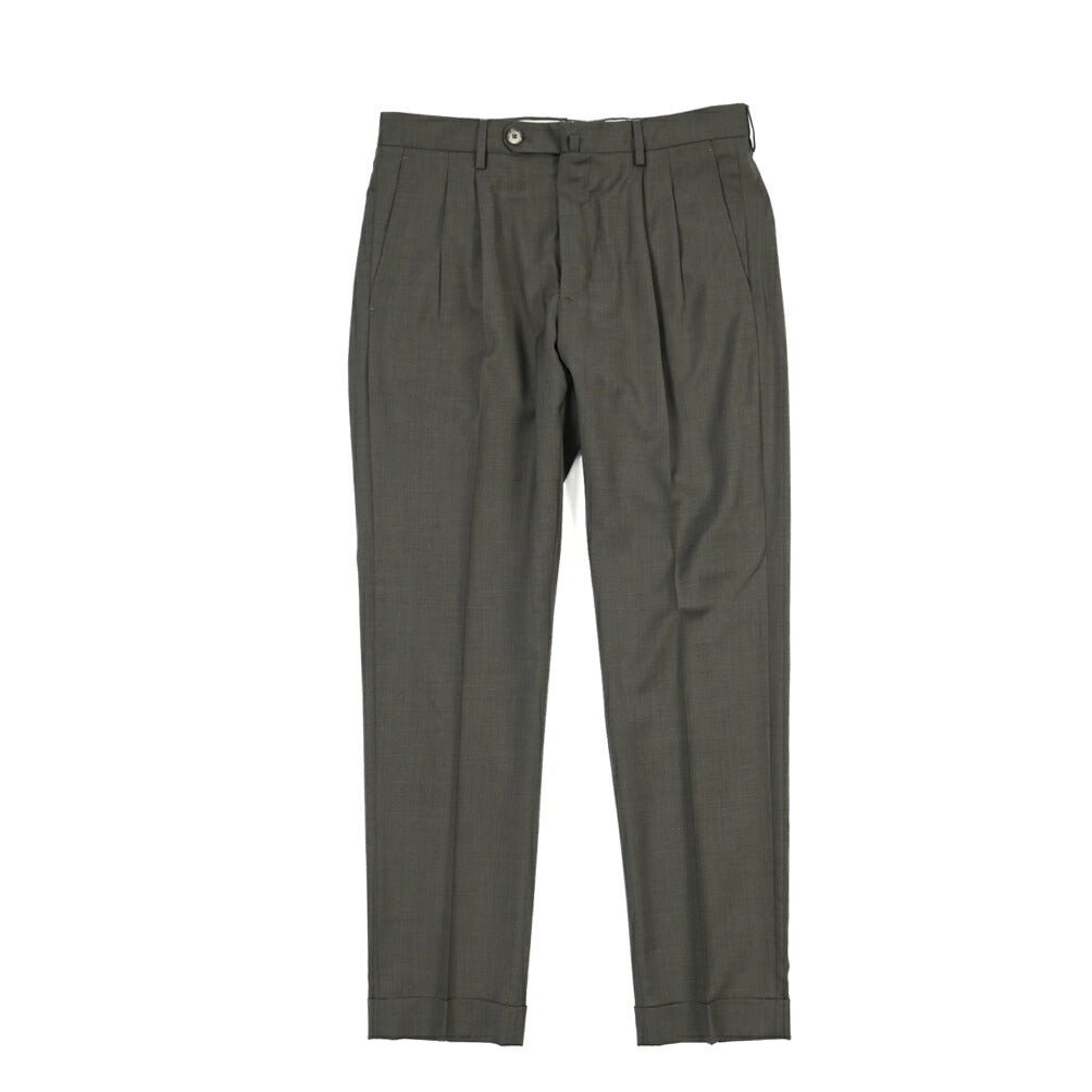 SALE｜GTA “LUCA” ウール100% ツータックスラックス / REGULAR FIT グレー 48 | GUARDAROBA MILANO OFFICIAL STORE