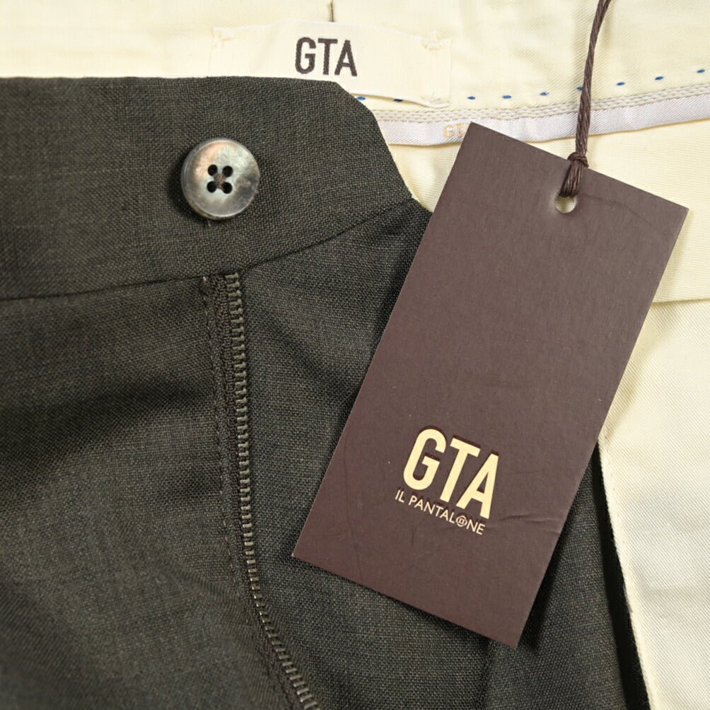 SALE｜GTA “LUCA” ウール100% ツータックスラックス / REGULAR FIT グレー 48 | GUARDAROBA MILANO OFFICIAL STORE