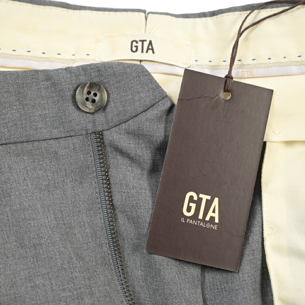 SALE｜GTA “LUCA” ウール100% ツータックスラックス / REGULAR FIT グレー 52 | GUARDAROBA MILANO OFFICIAL STORE