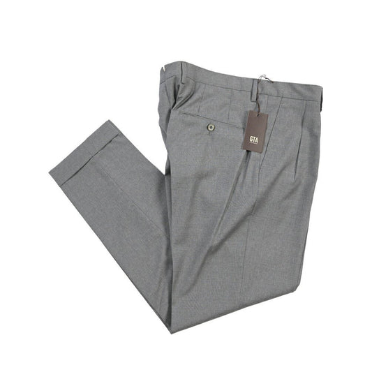 SALE｜GTA “LUCA” ウール100% ツータックスラックス / REGULAR FIT グレー 52 | GUARDAROBA MILANO OFFICIAL STORE