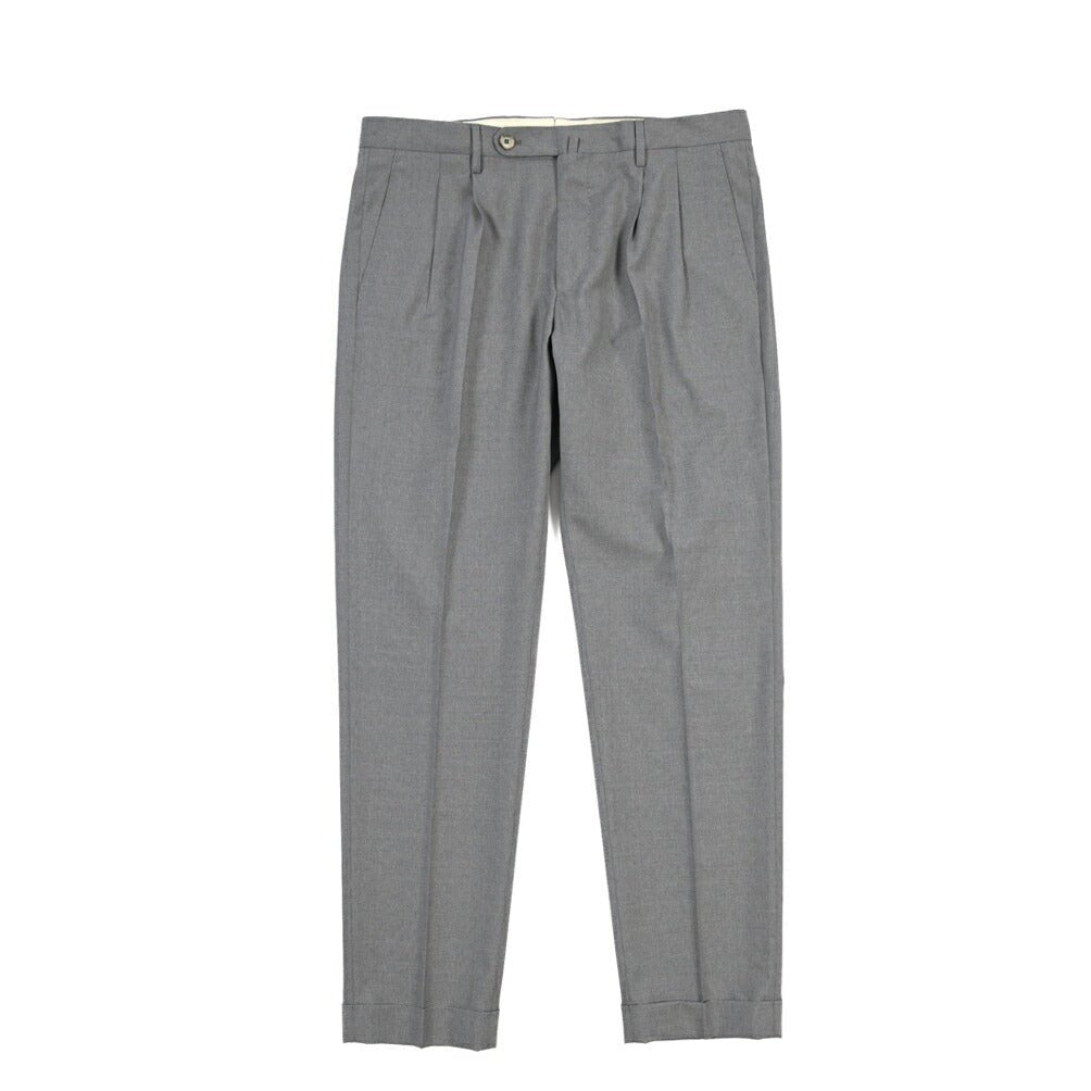 SALE｜GTA “LUCA” ウール100% ツータックスラックス / REGULAR FIT グレー 52 | GUARDAROBA MILANO OFFICIAL STORE