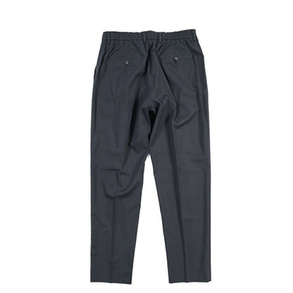 SALE｜GTA “NEW PAUL” ビスコース混ウール ウエストバンド付きイージースラックス / SLIM FIT ネイビー 48 | GUARDAROBA MILANO OFFICIAL STORE