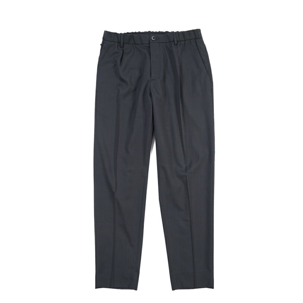 SALE｜GTA “NEW PAUL” ビスコース混ウール ウエストバンド付きイージースラックス / SLIM FIT ネイビー 48 | GUARDAROBA MILANO OFFICIAL STORE
