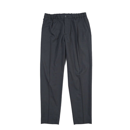 SALE｜GTA “NEW PAUL” ビスコース混ウール ウエストバンド付きイージースラックス / SLIM FIT ネイビー 48 | GUARDAROBA MILANO OFFICIAL STORE