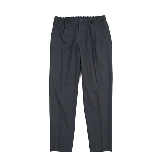 SALE｜GTA “NEW PAUL” ビスコース混ウール ウエストバンド付きイージースラックス / SLIM FIT ネイビー 48 | GUARDAROBA MILANO OFFICIAL STORE