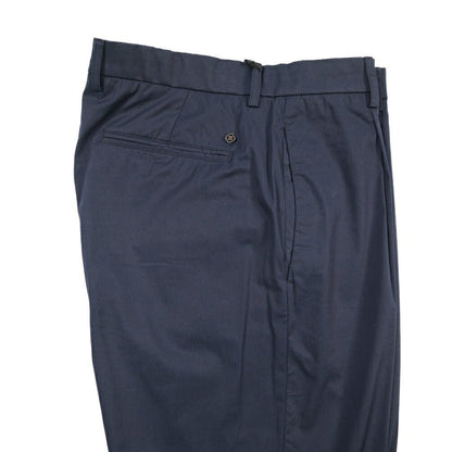 SALE｜GTA “NIGEL” ナイロン混コットン ウエストバンド付きイージーパンツ / SLIM FIT ネイビー 54 | GUARDAROBA MILANO OFFICIAL STORE