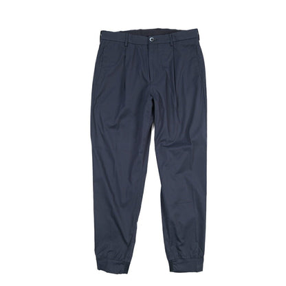 SALE｜GTA “NIGEL” ナイロン混コットン ウエストバンド付きイージーパンツ / SLIM FIT ネイビー 54 | GUARDAROBA MILANO OFFICIAL STORE