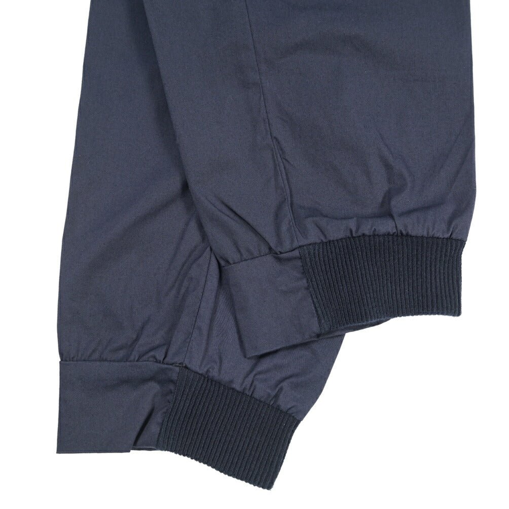 SALE｜GTA “NIGEL” ナイロン混コットン ウエストバンド付きイージーパンツ / SLIM FIT ネイビー 54 | GUARDAROBA MILANO OFFICIAL STORE