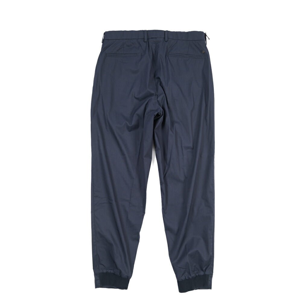 SALE｜GTA “NIGEL” ナイロン混コットン ウエストバンド付きイージーパンツ / SLIM FIT ネイビー 54 | GUARDAROBA MILANO OFFICIAL STORE