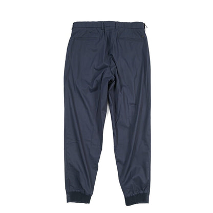 SALE｜GTA “NIGEL” ナイロン混コットン ウエストバンド付きイージーパンツ / SLIM FIT ネイビー 54 | GUARDAROBA MILANO OFFICIAL STORE