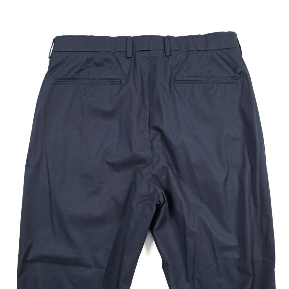 SALE｜GTA “NIGEL” ナイロン混コットン ウエストバンド付きイージーパンツ / SLIM FIT ネイビー 54 | GUARDAROBA MILANO OFFICIAL STORE