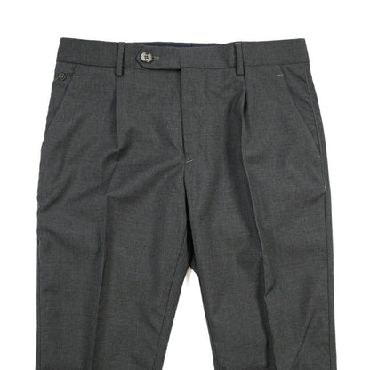 SALE｜GTA “NIKKO 01” ヴァージンウール100% ワンタックスラックス / SLIM FIT ダークグレー 48 | GUARDAROBA MILANO OFFICIAL STORE