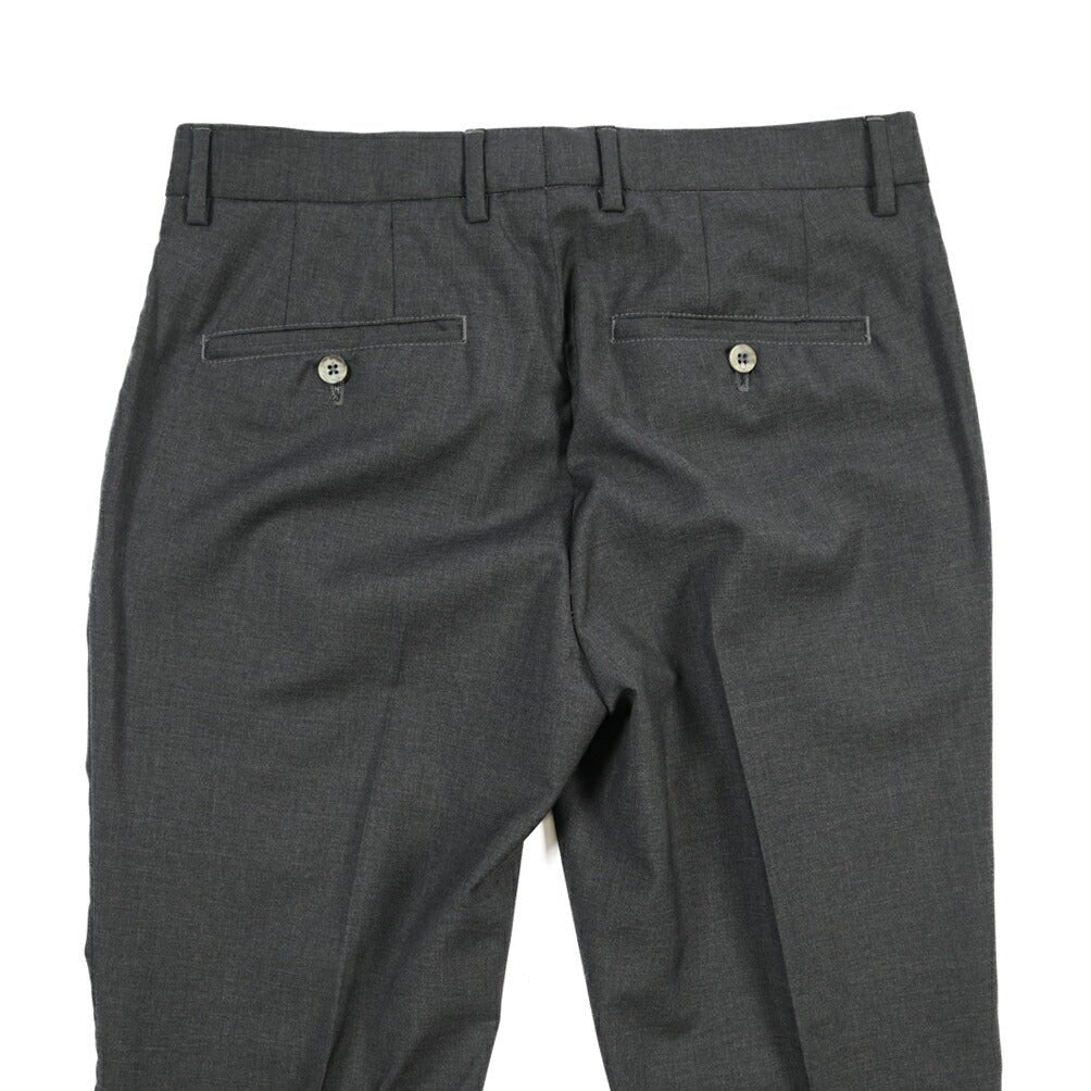 SALE｜GTA “NIKKO 01” ヴァージンウール100% ワンタックスラックス / SLIM FIT ダークグレー 48 | GUARDAROBA MILANO OFFICIAL STORE