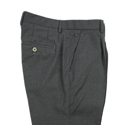 SALE｜GTA “NIKKO 01” ヴァージンウール100% ワンタックスラックス / SLIM FIT ダークグレー 48 | GUARDAROBA MILANO OFFICIAL STORE