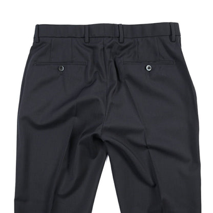 SALE｜GTA “NIKKO” ヴァージンウール100% ウエストバンド付きノータックスラックス / SLIM FIT ネイビー 48 | GUARDAROBA MILANO OFFICIAL STORE