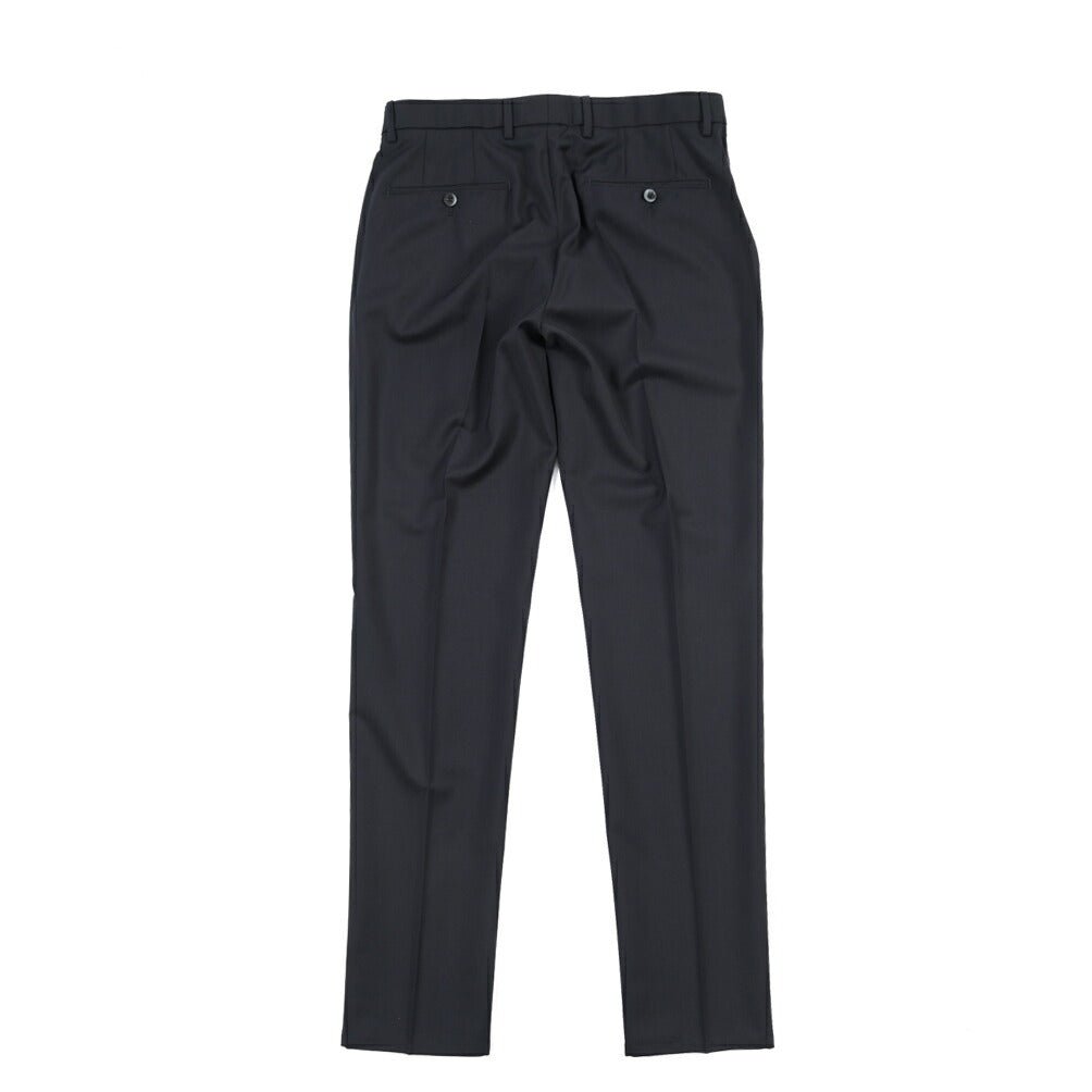 SALE｜GTA “NIKKO” ヴァージンウール100% ウエストバンド付きノータックスラックス / SLIM FIT ネイビー 48 | GUARDAROBA MILANO OFFICIAL STORE