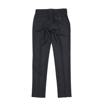 SALE｜GTA “NIKKO” ヴァージンウール100% ウエストバンド付きノータックスラックス / SLIM FIT ネイビー 48 | GUARDAROBA MILANO OFFICIAL STORE