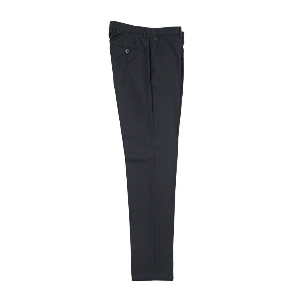 SALE｜GTA “NIKKO” ヴァージンウール100% ウエストバンド付きノータックスラックス / SLIM FIT ネイビー 48 | GUARDAROBA MILANO OFFICIAL STORE
