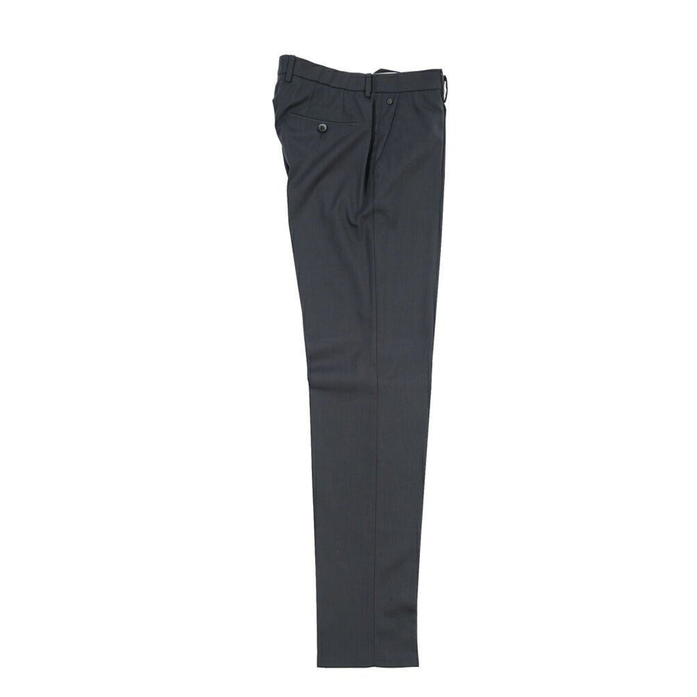 SALE｜GTA “NIKKO” ビスコース混ウール ノータックスラックス / SLIM FIT ネイビー 48 | GUARDAROBA MILANO OFFICIAL STORE
