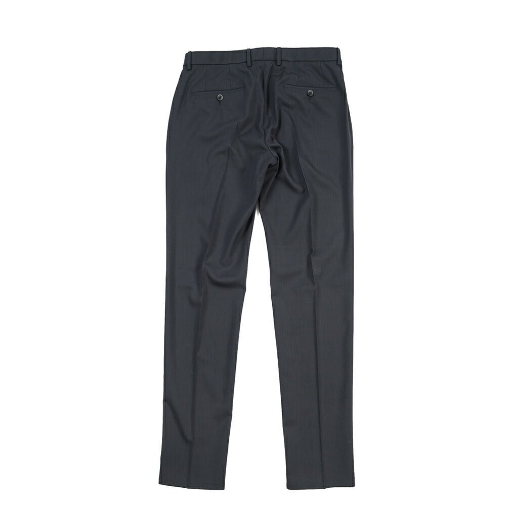 SALE｜GTA “NIKKO” ビスコース混ウール ノータックスラックス / SLIM FIT ネイビー 48 | GUARDAROBA MILANO OFFICIAL STORE