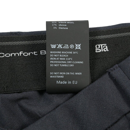 SALE｜GTA “NIKKO” ビスコース混ウール ノータックスラックス / SLIM FIT ネイビー 48 | GUARDAROBA MILANO OFFICIAL STORE