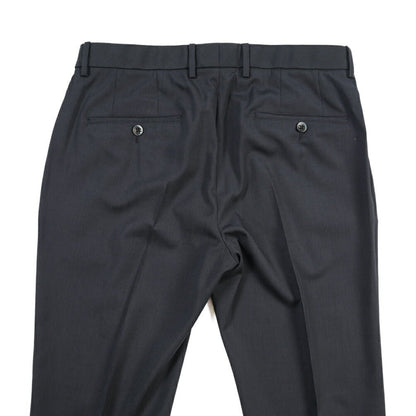 SALE｜GTA “NIKKO” ビスコース混ウール ノータックスラックス / SLIM FIT ネイビー 48 | GUARDAROBA MILANO OFFICIAL STORE