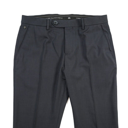 SALE｜GTA “NIKKO” ビスコース混ウール ノータックスラックス / SLIM FIT ネイビー 48 | GUARDAROBA MILANO OFFICIAL STORE