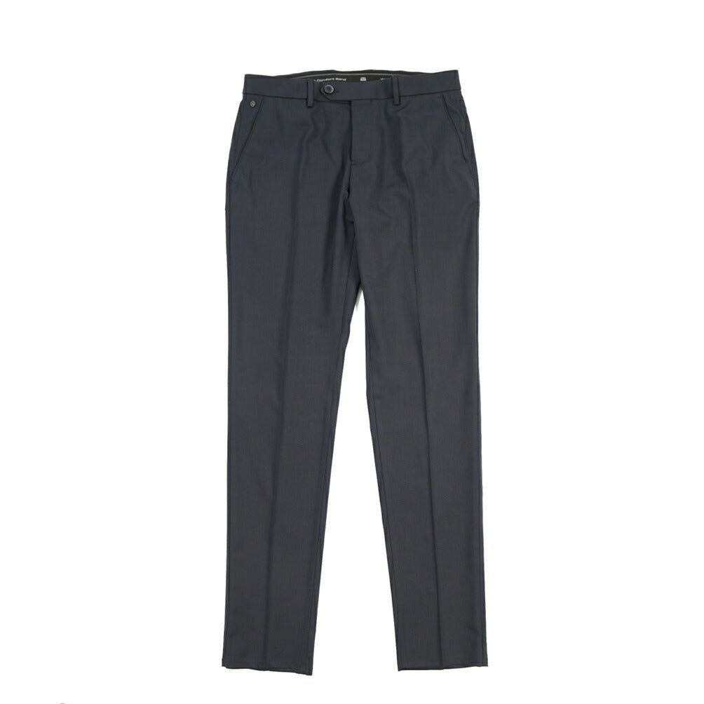 SALE｜GTA “NIKKO” ビスコース混ウール ノータックスラックス / SLIM FIT ネイビー 48 | GUARDAROBA MILANO OFFICIAL STORE
