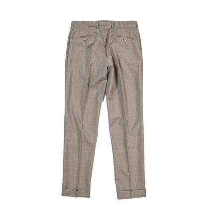 SALE｜GTA “RICCARDO” ヴァージンウール100% ウエストバンド付きワンタックスラックス / SLIM FIT ブラウン 48 | GUARDAROBA MILANO OFFICIAL STORE