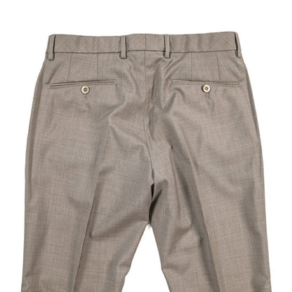 SALE｜GTA “RICCARDO” ヴァージンウール100% ウエストバンド付きワンタックスラックス / SLIM FIT ブラウン 48 | GUARDAROBA MILANO OFFICIAL STORE