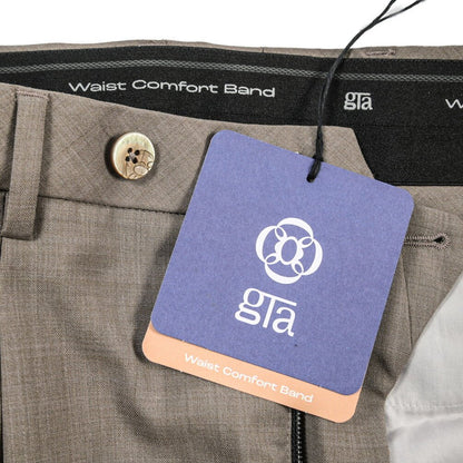 SALE｜GTA “RICCARDO” ヴァージンウール100% ウエストバンド付きワンタックスラックス / SLIM FIT ブラウン 48 | GUARDAROBA MILANO OFFICIAL STORE