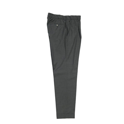 SALE｜GTA “RICCARDO” ヴァージンウール100% ウエストバンド付きワンタックスラックス / SLIM FIT ダークグレー 50 | GUARDAROBA MILANO OFFICIAL STORE