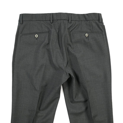 SALE｜GTA “RICCARDO” ヴァージンウール100% ウエストバンド付きワンタックスラックス / SLIM FIT ダークグレー 50 | GUARDAROBA MILANO OFFICIAL STORE