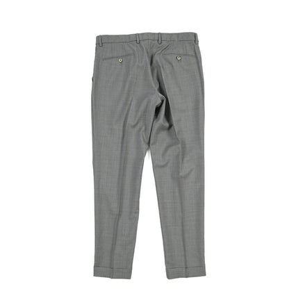 SALE｜GTA “RICCARDO” ヴァージンウール100% ウエストバンド付きワンタックスラックス / SLIM FIT グレー 52 | GUARDAROBA MILANO OFFICIAL STORE