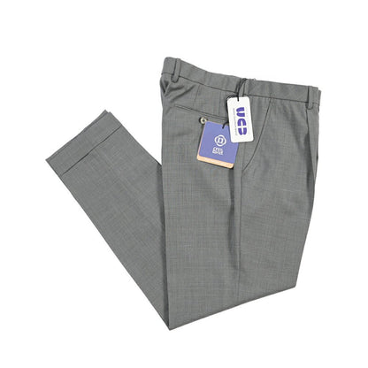SALE｜GTA “RICCARDO” ヴァージンウール100% ウエストバンド付きワンタックスラックス / SLIM FIT グレー 52 | GUARDAROBA MILANO OFFICIAL STORE