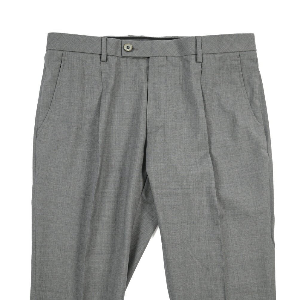 SALE｜GTA “RICCARDO” ヴァージンウール100% ウエストバンド付きワンタックスラックス / SLIM FIT グレー 52 | GUARDAROBA MILANO OFFICIAL STORE
