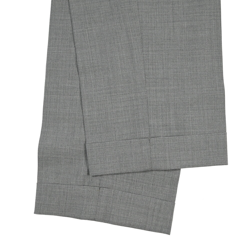 SALE｜GTA “RICCARDO” ヴァージンウール100% ウエストバンド付きワンタックスラックス / SLIM FIT グレー 52 | GUARDAROBA MILANO OFFICIAL STORE