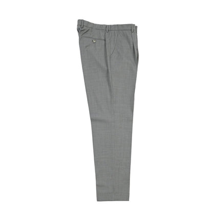 SALE｜GTA “RICCARDO” ヴァージンウール100% ウエストバンド付きワンタックスラックス / SLIM FIT グレー 52 | GUARDAROBA MILANO OFFICIAL STORE