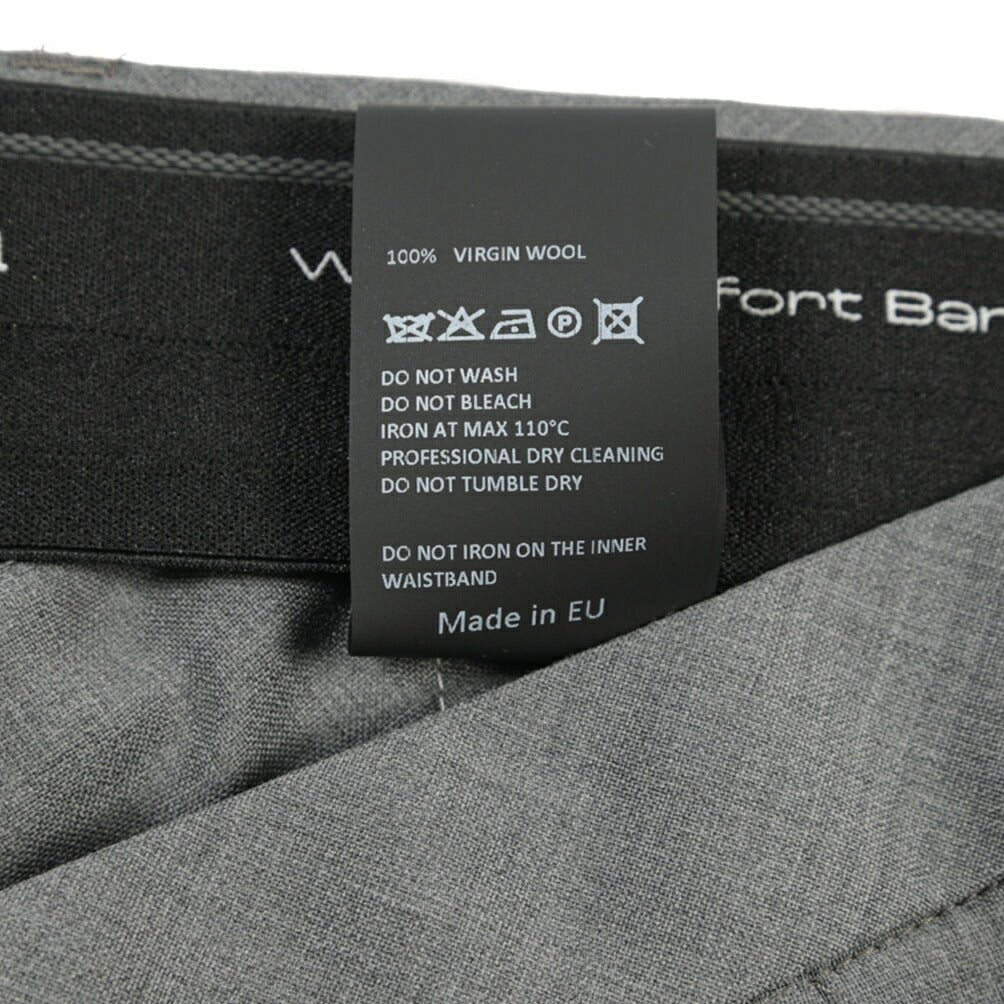 SALE｜GTA “RICCARDO” ヴァージンウール100% ウエストバンド付きワンタックスラックス / SLIM FIT グレー 52 | GUARDAROBA MILANO OFFICIAL STORE