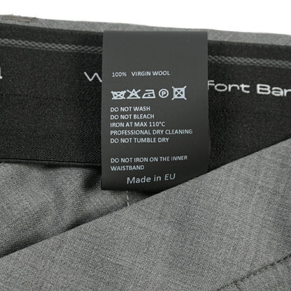 SALE｜GTA “RICCARDO” ヴァージンウール100% ウエストバンド付きワンタックスラックス / SLIM FIT グレー 52 | GUARDAROBA MILANO OFFICIAL STORE